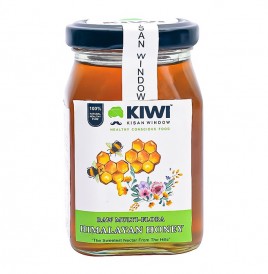 Kiwi Kisan Window Raw Multi-Flora Himalayan Honey   Glass Jar  250 grams